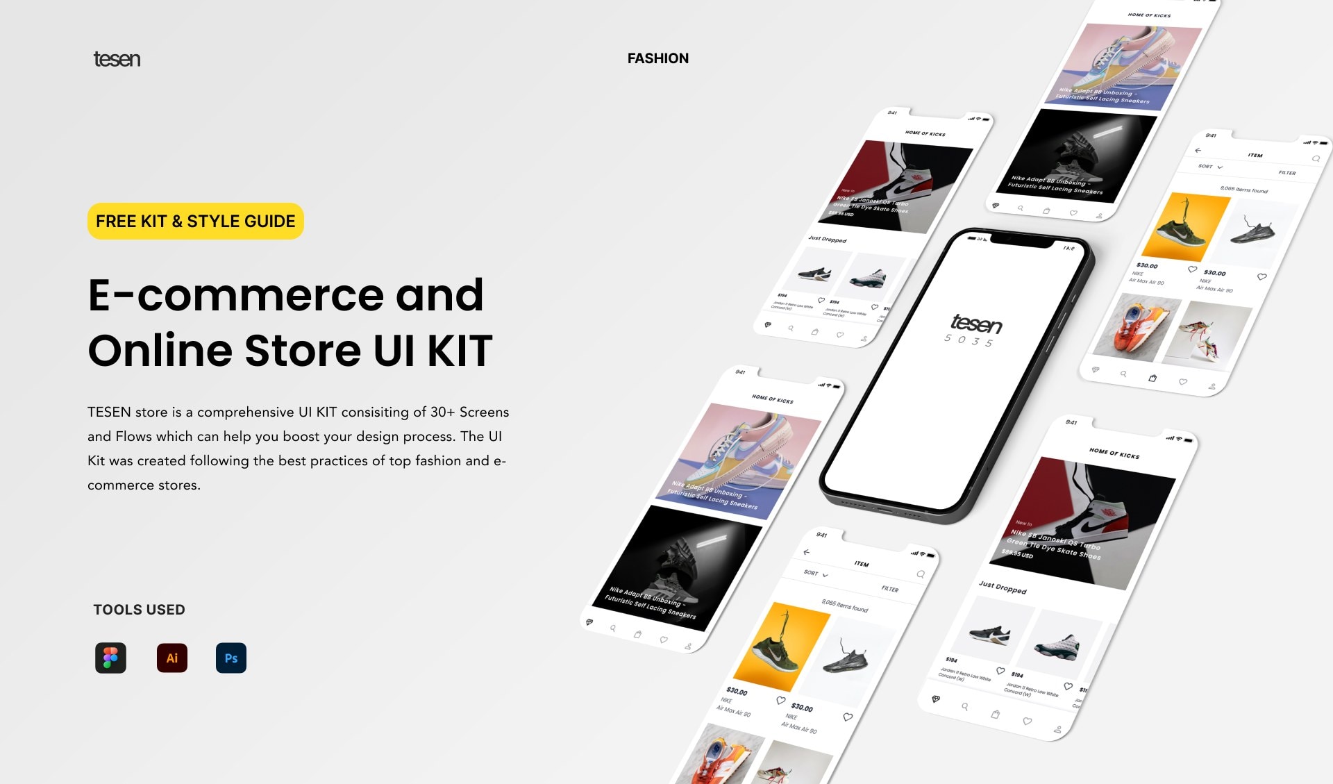 E-commerce UI Kit — cover image
