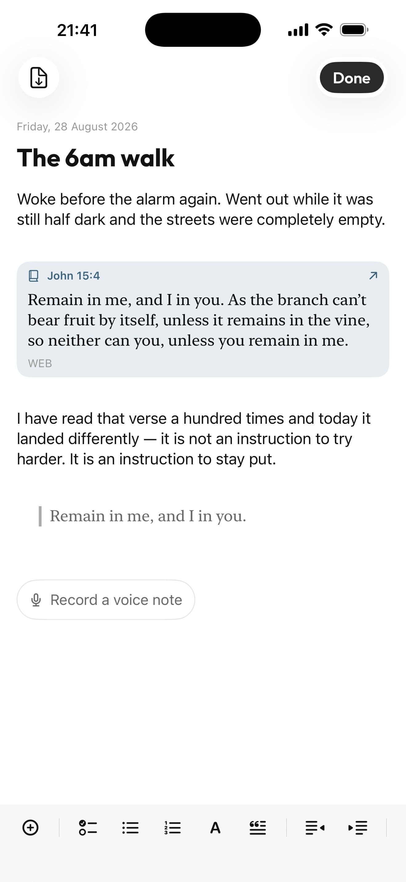 Journal — private writing that travels in a wrapper which refuses to print itself.